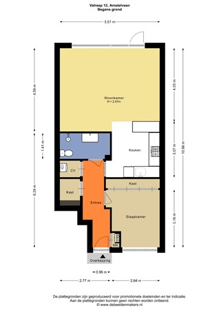 Floorplan - Valreep 12, 1186 VZ Amstelveen
